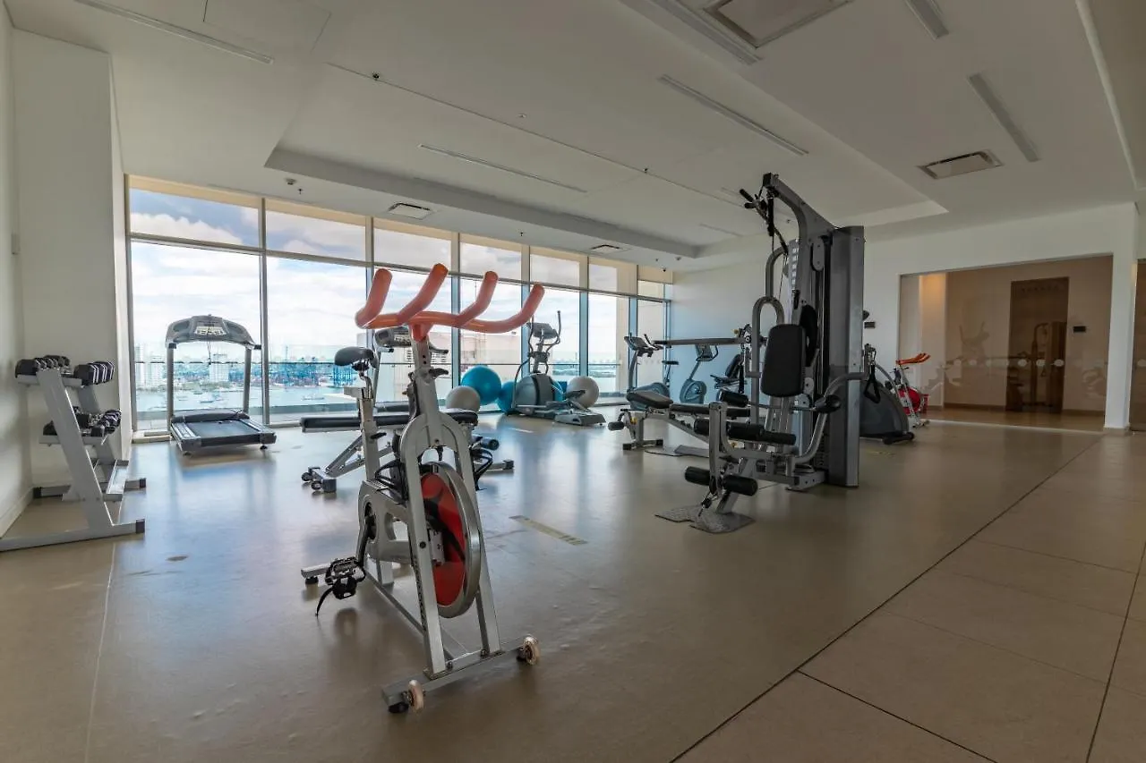 Apartamento De Lujo H2 Plaza Bocagrande Cartagena 아파트