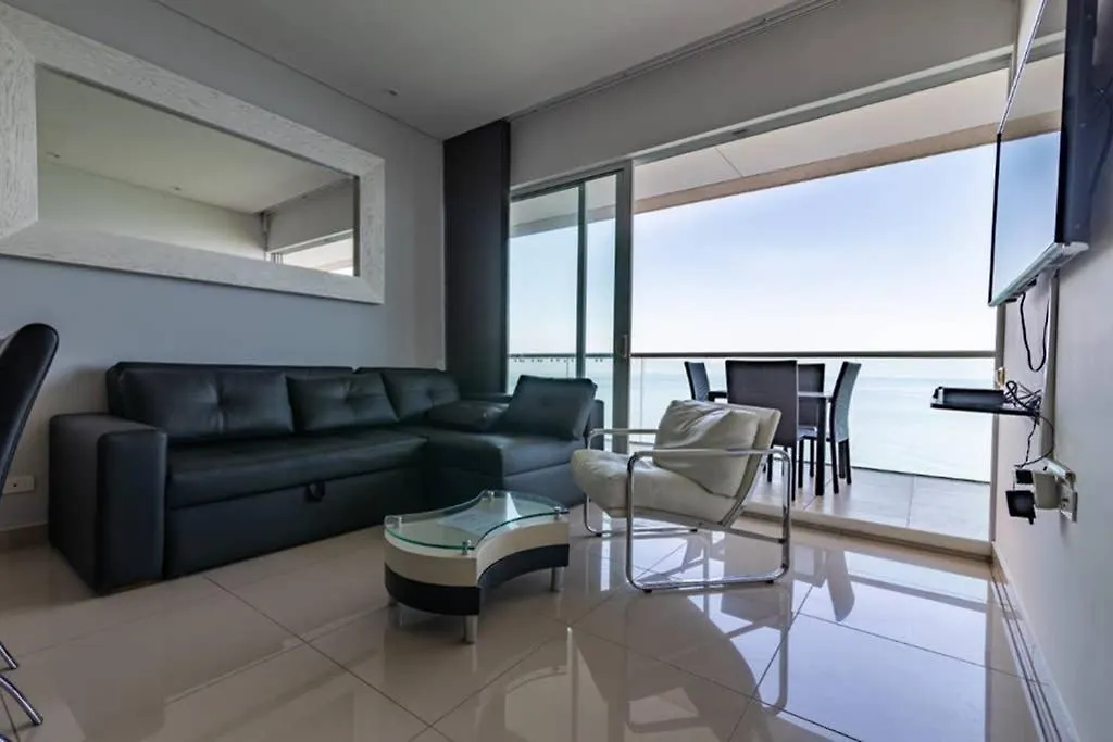Apartamento De Lujo H2 Plaza Bocagrande Cartagena 아파트